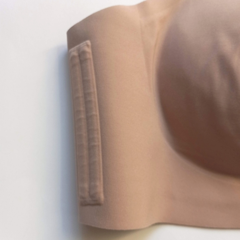 Honeylove V Neck Bra 3X Sand Wireless Seamless Pullover Comfort - Picture 3 of 16